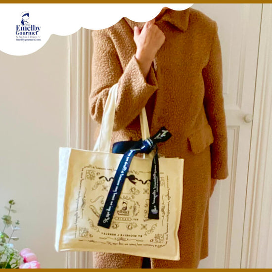 "Barsky" Parisian style, cream tote bag