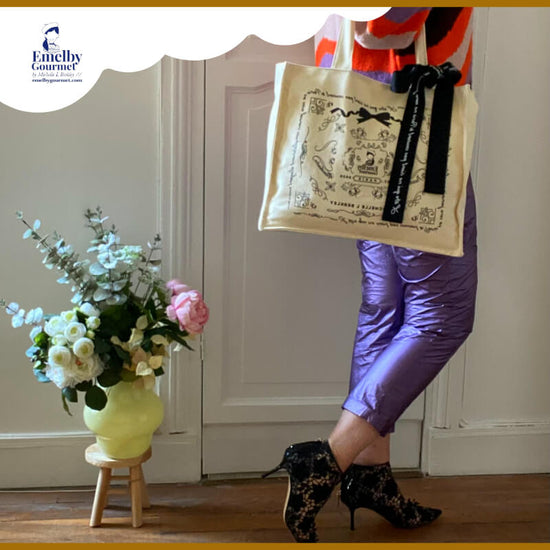 "Barsky" Parisian style, cream tote bag